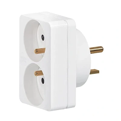Immagine di Legrand LEG90038 Adattatore 2 x 2P + T 16 A su presa 20
