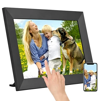 Immagine di Andoer Cornice per foto Smart WiFi da 10.1 pollici digitale HD IPS Touch screen 1280 * 800 1080P Video Memoria 16 GB Supporta la condivisione di con rotazione automatica