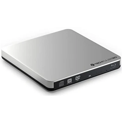 Immagine di techPulse120, USB 3.0 e tipo C, masterizzatore 3D esterno per Blu ray, Super Drive Blue BD, DVD, CD Slim, computer, notebook, ultrabook, Windows, Mac, OS, Macbook Pro, Air