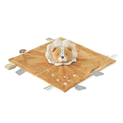 Immagine di Noukie&#039;s Doudou per Bambini in Veloudoux Babou Il Leone Multiuso Marrone 1 Unità