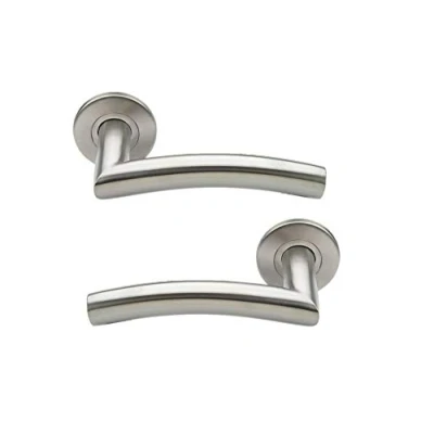 Immagine di Bricard Tempo 668453 Maniglia per porta in acciaio INOX su rosetta, design classico,