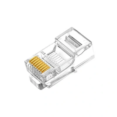 Immagine di VIVOCH 50 pezzi Cat6 RJ45 connettori, spine, cristallo non schermato termina UTP 8P8C connettore di rete modulare