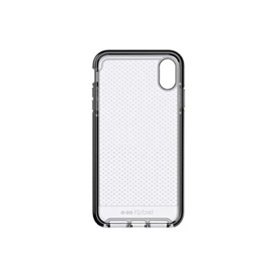 Immagine di tech21 Protective Apple iPhone XS Max Case Thin Patterned Back Cover with FlexShock Evo Check Smokey Black