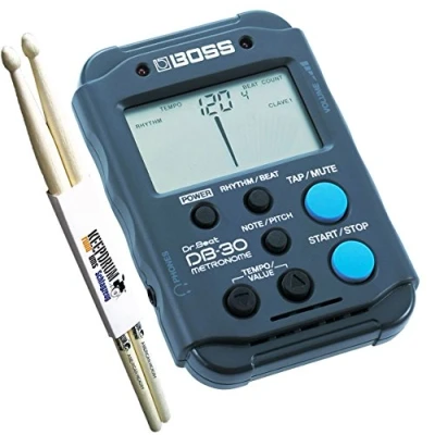 Immagine di BOSS DB 30 Dr Beat Metronomo keepdrum Drum Sticks 1 Coppia