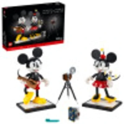 Immagine di LEGO Disney Mickey Mouse &amp; Minnie Buildable Characters (43179), Classic Style Collectible Adult Building Kit, New 2021 (1,739 Pieces)
