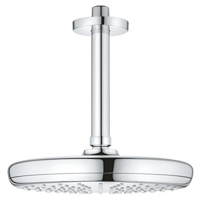 Immagine di Grohe 26413000 Soffione 210 con Braccio a Soffitto Tempesta, Cromo, 142 mm