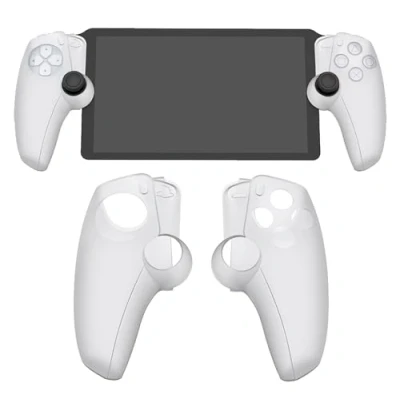 Immagine di GIOPUEY Cover Compatibile con PlayStation Portal Remote Player Maniglia, Materiale siliconico White