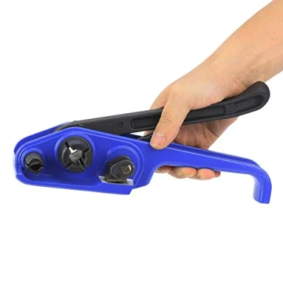 Immagine di Tendireggia Manuale, Manuale in Plastica PET PP Acciaio Adatto per Tipi di Nastri da Imballaggio 16 19mm