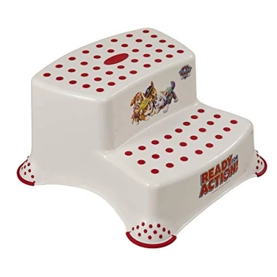 Immagine di keeeper Scaletta a Due Gradini &quot;Paw Patrol&quot;, Da 18 Mesi 10 Anni circa, Funzione Antiscivolo, Igor, Bianco