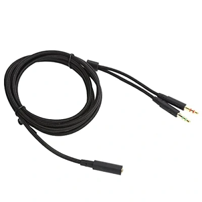 Immagine di Cavo di Prolunga Audio, Adattatore 2in 1 Audio per Cuffie 2M Adatto Kingston HyperX Cloud Stinger/Cloud Mix/Cloud Alpha