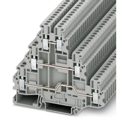 Immagine di Phoenix Contact UT 2,5 3L 3214259 Morsetto a più piani Numero Poli (num): 6 0.14 mm² 4 Grigio 50 pz.