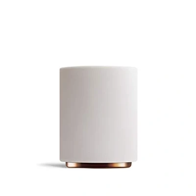 Immagine di Fellow Monty Tazze per il latte art Tazza in ceramica a doppia parete caffèlatte Bianco opaco con base rame da 325 ml