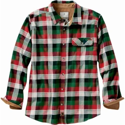 Immagine di Legendary Whitetails Buck Camp Flannel Shirt Camicia Button Down, Plaid Alpine Mountain, 4XL Uomo