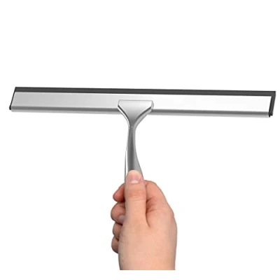Immagine di EISL BA0206 estrattore doccia in acciaio inox con supporto A parete, senza foratura, da incollare, per vetri agganciare, piastrelle, cromato (L x