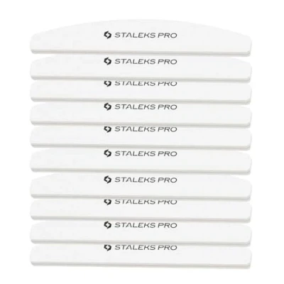 Immagine di STALEKS PRO Lima tampone da 10 pezzi con base in morbida schiuma double face, grana 100/180