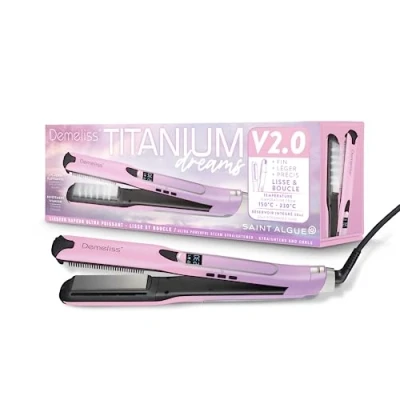 Immagine di Raddrizzatore a Vapore DEMELISS Titanium V2.0 Dreams Edition SAINT ALGUE Raddrizzamento di Lunga Durata Nuova Generazione