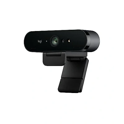 Immagine di Logitech Brio Webcam 4K, videochiamata Ultra 4K HD, microfono con cancellazione del rumore, correzione automatica della luce ampio campo visivo, funziona Microsoft Teams, Zoom, Google Voice,