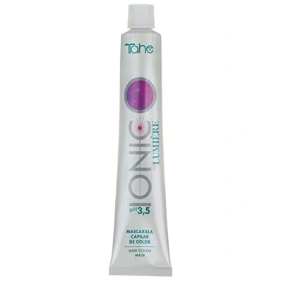 Immagine di Tahe Ionic, Maschera per capelli colorati a pH acido 3,5, senza parabeni, Altamente nutriente e idratante, trasparente, 100 ml