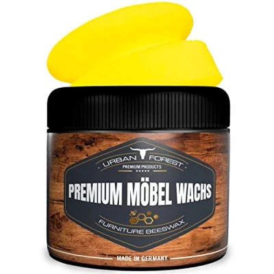 Immagine di CERA per MOBILI incolore con spugna d&#039;api e olio di avocado interni ed esterni la cura del legno in URBAN FOREST 250ml