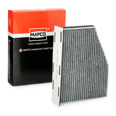 Immagine di MAPCO 67801 Filtro abitacolo al carbone attivo 288 215 34 pentagonale VOLKSWAGEN: GOLF 5, 6, Tiguan I, AUDI: A3 Sportback, Hatchback