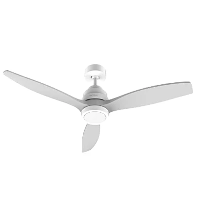 Immagine di Cecotec Ventilatore da soffitto EnergySilence Aero 5200, design bianco. 40W, diametro 132 cm, motore DC, luce LED, 6 velocità, timer fino a 8 ore, telecomando, funzione invernale, bianco