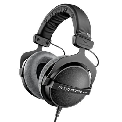 Immagine di Beyerdynamic DT 770 Pro Studio Cuffie over ear chiuse, design professionale per registrazione e monitoraggio, 80 Ohm, colore: grigio