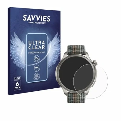 Immagine di savvies (6 Pezzi Pellicola Protettiva per Huami Amazfit Balance Protezione Schermo Trasparente