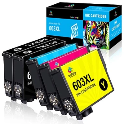 Immagine di LeciRoba 603XL cartucce per Epson 603 xl multipack e compatibili XP 2100 2150 3100 3105 4100 4150 Workforce WF 2810 2820 2840 2870 (5 Pezzi)