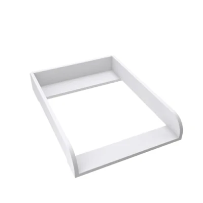Immagine di regalik Materassino Fasciatoio per Kullen di IKEA, Comò da 40 cm, Rimovibile, Pannelli Frontali Arrotondatii, Bianco, Materiale ABS 2 mm, 72 cm x 54