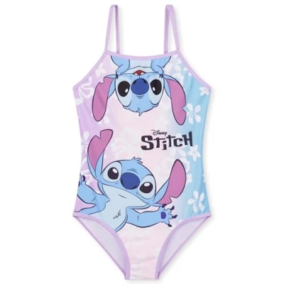 Immagine di Disney Stitch Costume Piscina Bambina, Elastico e ad Asciugatura Rapida Costumi Interi per Spiaggia (Multicolore, 7 8 Anni)
