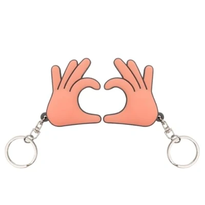 Immagine di Mr. Wonderful Set of 2 keyrings Heart hands