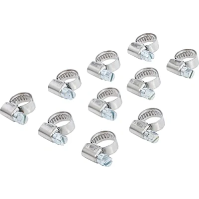 Immagine di Fascetta stringitubo, 8 X 12 mm, in acciaio inox, 10 pezzi, 1 pezzo, 8095