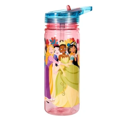 Immagine di Zawadi Global Borraccia per bambini con principesse Disney, 580 ml, realizzata in resistente Ecozen riutilizzabile, senza BPA