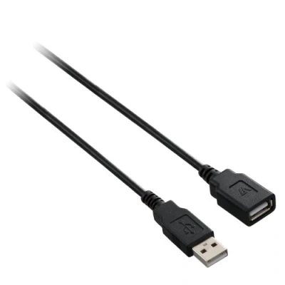 Immagine di V7 Cavo prolunga USB 2.0 da A ad (m/f) nero 3 m