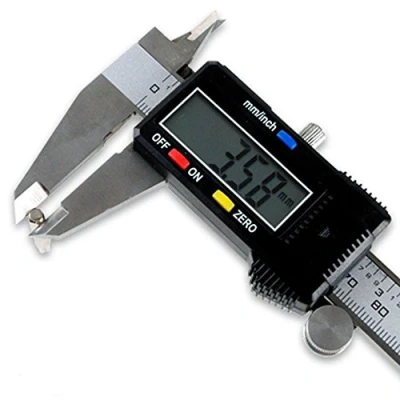 Immagine di ZJchao calibro a calibro, digitale, micrometro scorrevole 200 mm, impermeabile con display LCD, per misurazione domestica e industriale