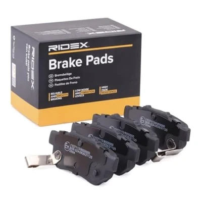 Immagine di RIDEX 402B0448 Kit pastiglie freno Assale posteriore con segnalatore acustico usura HONDA: Jazz 3, 2, CIVIC 6 Hatchback