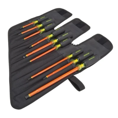 Immagine di Greenlee Cacciavite, isolato 9Pc, utensili manuali professionali (0153 01 INS), nero