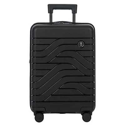 Immagine di Bric&#039;s Trolley Rigido Espandibile Collezione Ulisse BY, Valigia Bagaglio a Mano con 4 ruote, Resistente e Ultraleggera, Collegamento USB, Lucchetto TSA integrato, Dimensioni 37x55x23/27, Black