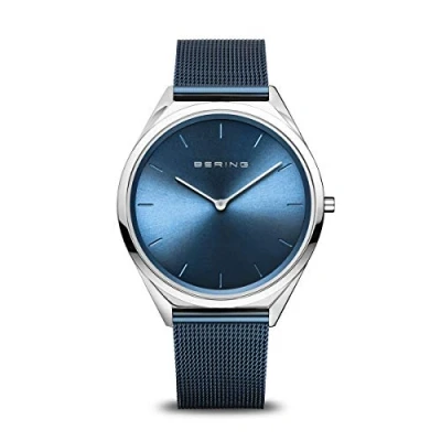 Immagine di BERING Unisex Analogico Quarzo Ultra Slim Orologio con Cinturino in Acciaio inossidabile e Vetro zaffiro 17039 307
