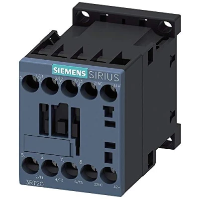 Immagine di Siemens 3RT2018 1BB42 Contattore 3 NA 7.5 kW 24 V/DC 16 A con contatto ausiliario 1 pz.