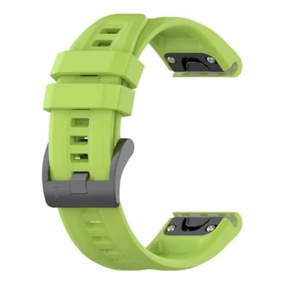 Immagine di Sostituzione Cinturino per Orologio Silicone, QuickFit 22mm Garmin Fenix 7 6 5 / Descent G1 Epix/Instinct/Approach S60 S62 Quatix5 MARQ/Forerunner 965 955 945 935 745 (Verde)