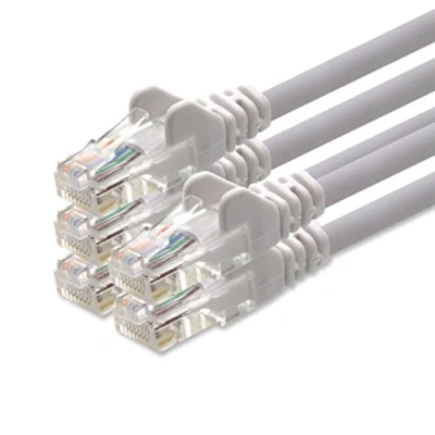 Immagine di 1aTTack Cavo RJ45 UTP cat. 5, confezione da 5 Colore bianco 1 m x