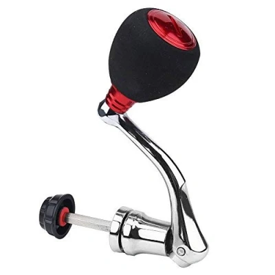 Immagine di Maniglia sostituzione per mulinello da pesca impugnatura in metallo Rocker Arm Reel(2000 3000 M Red 2000 &amp; 3000)