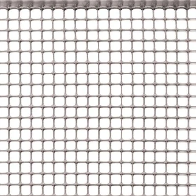 Immagine di Rete Protettiva in Plastica a Maglia Quadrata per Balconi, Cancelli, Recinzioni o Bordura, Tenax Quadra 10, Argento, 0,50 x 5 m