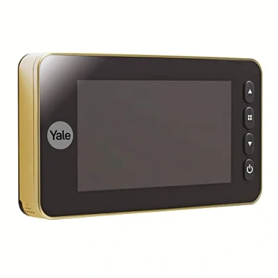 Immagine di Yale Digital Door Viewer Auto Imaging 5800 Oro Registra immagini/video Campanello integrato Display Live Rilevamento movimento Ottone
