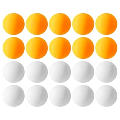 Immagine di HDGSAFD Confezione da 20 Palline Ping Pong, Pong in Plastica, Allenamento, Durevoli