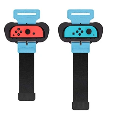 Immagine di TiMOVO Cinturino Braccialetti Compatibile con Just Dance 2025/2024/2023/2022 Nintendo Switch Zumba Burn it Up,2PZ Cinturini da Polso Regolabile Braccialetto Elastico Porta Joy per Adulti Bambini