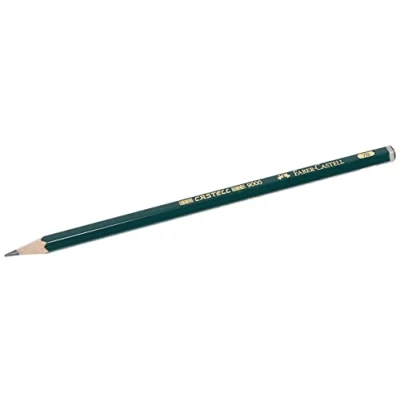 Immagine di Faber Castell 9000 7B matita grafite Matite (7B, Verde, esagonale), 1 pezzo