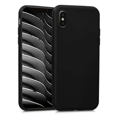 Immagine di kwmobile Custodia Compatibile con Apple iPhone X Cover Back Case per Smartphone in Silicone TPU Protezione Gommata nero matt