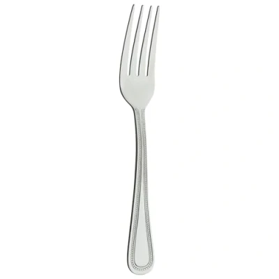 Immagine di Grunwerg Classic Bead forchette da tavola, in Acciaio Inox 18/0, Finitura a Specchio Everyday Parish Posate (Confezione 12)